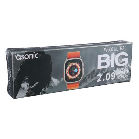 ASONIC W900 ULTRA IOS VE ANDROID UYUMLU 2.09 INCH GENİŞ EKRANLI GÜMÜŞ AKILLI SAAT resmi