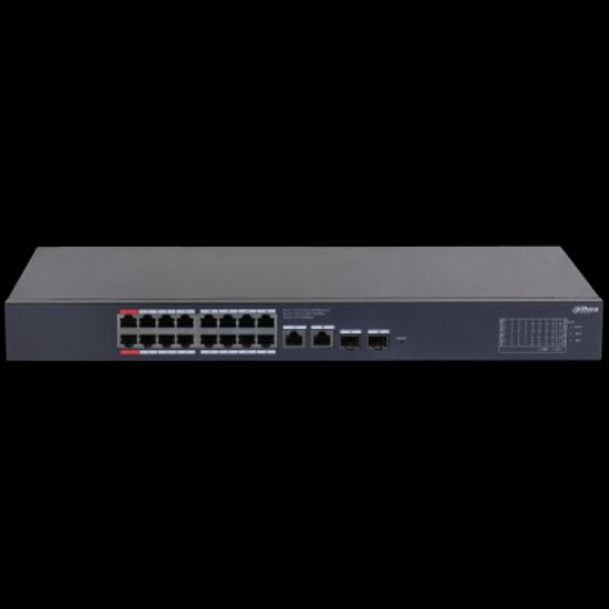 DAHUA CS4220-16GT-135 16 PORT 16XGE-2XGE-2XGE/SFP YÖNETİLEBİLİR 135W POE SWİTCH resmi