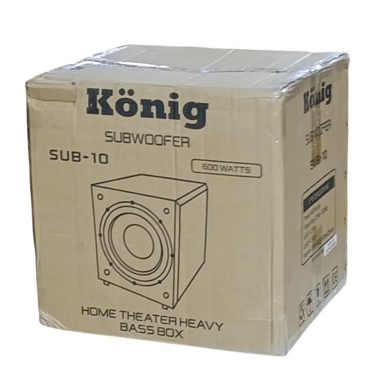 KÖNİG SUB-10 600 WATT 4 OHM 10 AKTİF SUB BASS ANFİ resmi