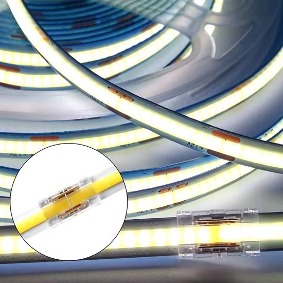 POWERMASTER 10MM ÇİFT UÇLU KONNEKTÖR - COB LED ŞERİT KÖŞE KONNEKTÖRLERİ 2PİN resmi