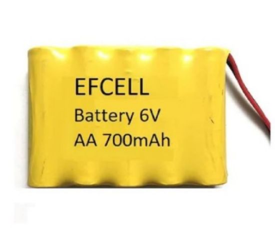 EFCELL EF-60700S  6 VOLT AA 700MAH 5Lİ SARJ EDİLEBİLİR OYUNCAK PİLİ (202105) resmi