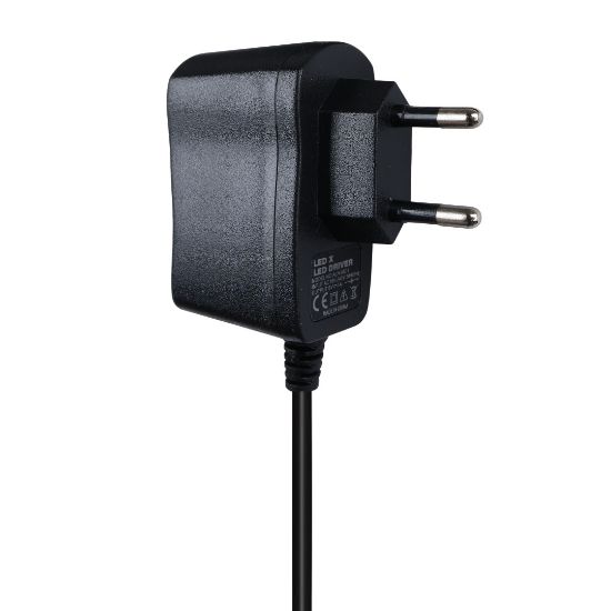 LEDX ALN-0601 6 VOLT 1 AMPER LEDLİ 5.5*2.5 MM UÇLU PRİZ TİPİ ADAPTÖR resmi