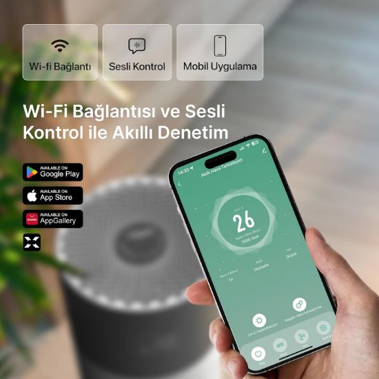 XENON SMART X7420 M0 AKILLI HAVA TEMIZLEYICI GRI resmi