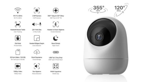 XENON X7205 FHD GECE GORUSLU GUVENLIK KAMERASI resmi
