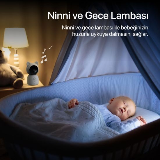 XENON SMART MONITORLU BEBEK KAMERASI X7202 resmi