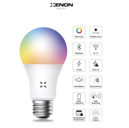 XENON SMART WI-FI LED AKILLI RGB AMPUL X7021 resmi