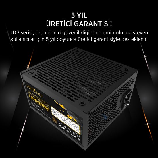 James Donkey JDP850 APFC 12CM 850W Bronze 80+ ATX 3.1 PCI-E 5.1 Power Supply - 3 Yıl Garantili resmi