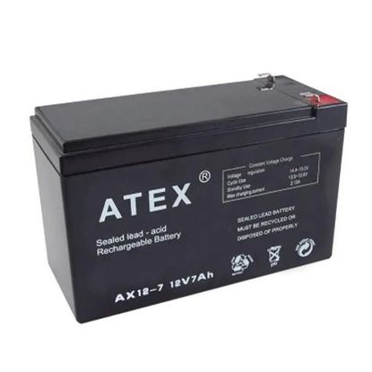 ATEX AX-12V-7 12 VOLT - 7 AMPER AKÜ (150 X 65 X 90 MM) resmi