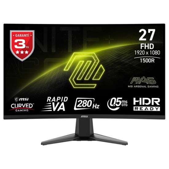 27 MSI MAG 276CXF 280HZ 0.5MS ADAPTIVESYNC FHD resmi