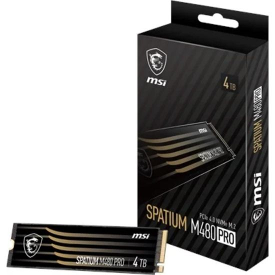 MSI Spatium M480 Pro 4TB PCIe 4.0 NVMe M.2 7400/70 resmi