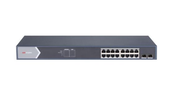 HIKVISION DS-3E1518P-SI 16XGE+2XGE/SFP 225W F.GİGABİT POE SWİTCH resmi