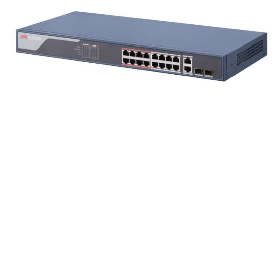 HIKVISION DS-3E1318P-SI 16FEX1GE+1GE/SFP 225W GİGABİT POE SWİTCH resmi