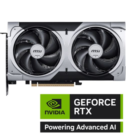 MSI GEFORCE RTX 5060 TI 8G VENTUS 2X OC PLUS 8GB GDDR7 128B DX12 PCIE 5.0 X16 (3XDP 1XHDMI) resmi