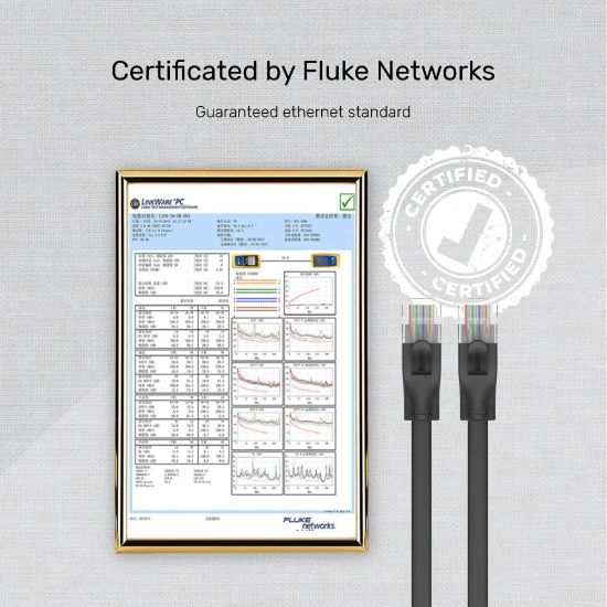 UNITEK CAT6 PATCH KABLO 3MT FLAT 1GBPS, SİYAH (C1811GBK) resmi