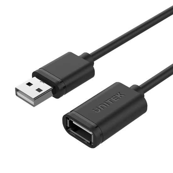 UNITEK USB-A(M) TO USB-A(F) UZATMA KABLO 1.5MT (Y-C449GBK) resmi