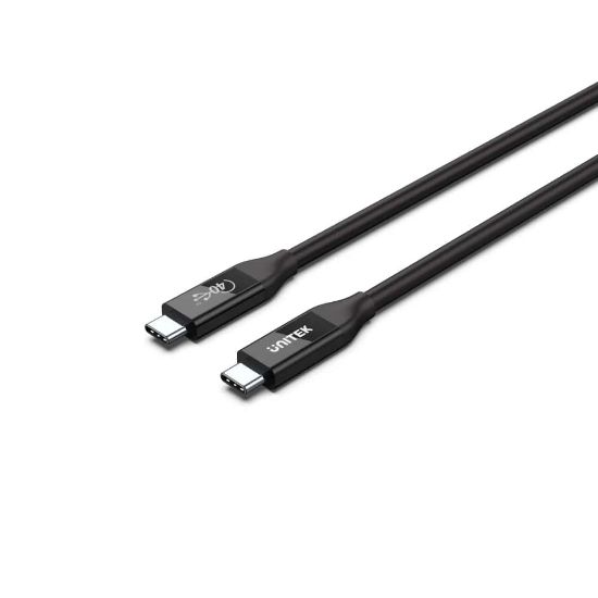 UNITEK USB4 THUNDERBOLT KABLO 0.8MT 40GBPS, 8K&60Hz,100W (C14100BK-0.8M) resmi