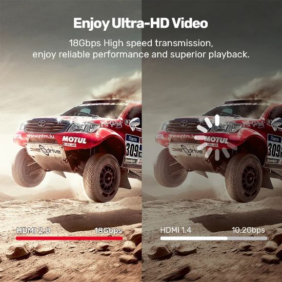 UNITEK HDMI2.0 KABLO 3MT 4K&60Hz (C11079BK-3M) resmi