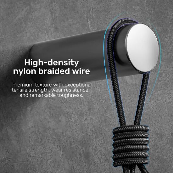 UNITEK TYPE-C 3in1 HIZLI ŞARJ KABLOSU 1.5MT 20W MICRO USB, TYPE-C, LIGHTNING (C14101AGY01-1.5M) resmi