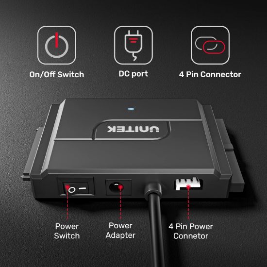 UNITEK USB3.0 TO IDE + SATA II DÖNÜŞTÜRÜCÜ  (Y-3324-EU) resmi