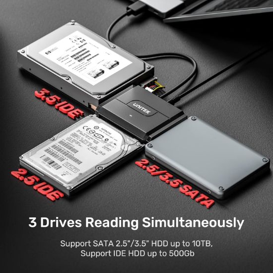 UNITEK USB3.0 TO IDE + SATA II DÖNÜŞTÜRÜCÜ  (Y-3324-EU) resmi