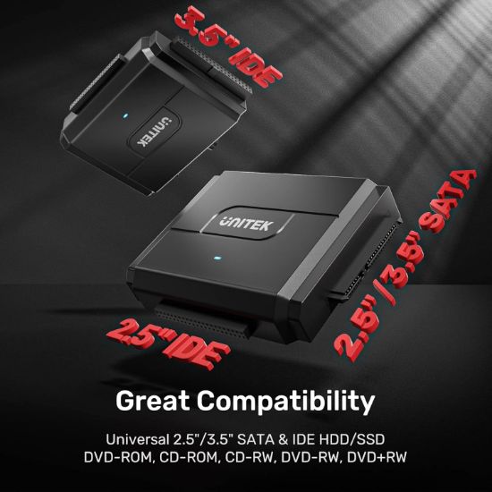 UNITEK USB3.0 TO IDE + SATA II DÖNÜŞTÜRÜCÜ  (Y-3324-EU) resmi