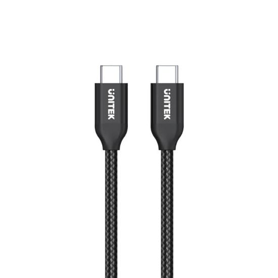 UNITEK TYPE-C HIZLI ŞARJ KABLOSU 2 METRE 100W (C14059BK) resmi