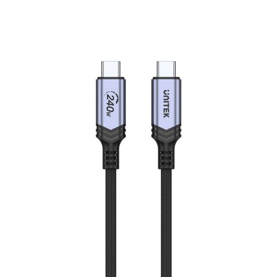 UNITEK TYPE-C HIZLI ŞARJ KABLOSU 2MT 240W (C14110GY-2M) resmi