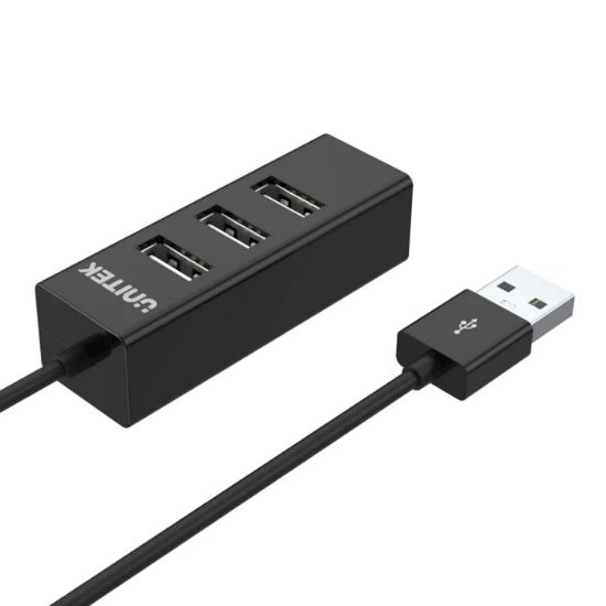 UNITEK TYPE-A TO 4 PORT USB2.0 HUB 80CM KABLO (Y-2140) resmi