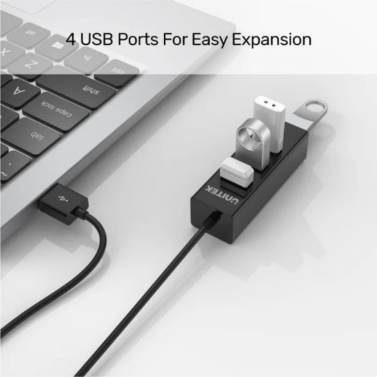 UNITEK TYPE-A TO 4 PORT USB2.0 HUB 80CM KABLO (Y-2140) resmi