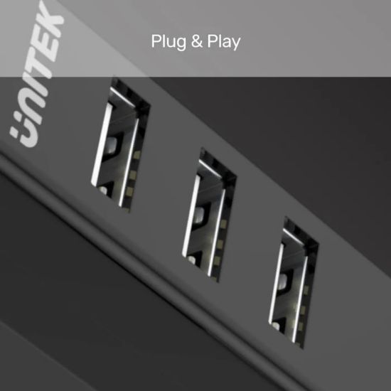 UNITEK TYPE-A TO 4 PORT USB2.0 HUB 80CM KABLO (Y-2140) resmi