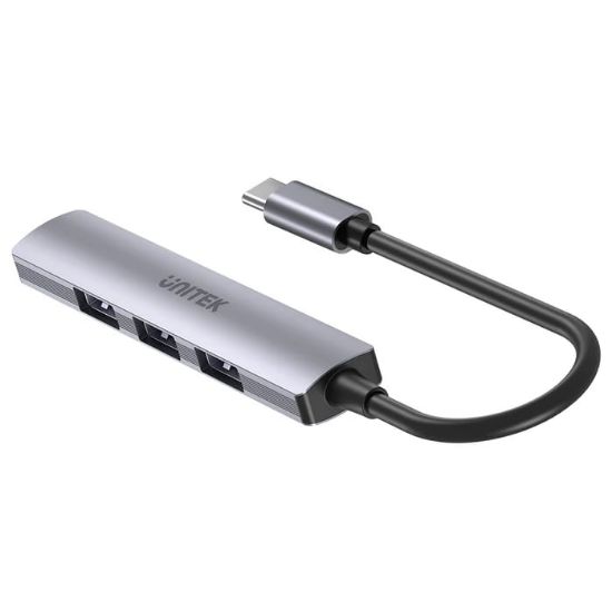 UNITEK TYPE-C TO 4 PORT USB HUB (USB3.0 + 3xUSB2.0) (H1208B) resmi