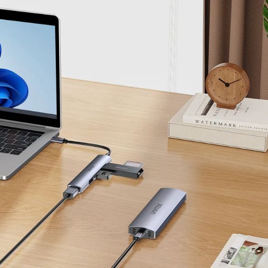 UNITEK TYPE-C TO 4 PORT USB HUB (USB3.0 + 3xUSB2.0) (H1208B) resmi
