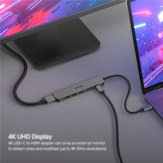 UNITEK USB-C 7in1 UNIVERSAL DOCKING STATION (H1118A) resmi