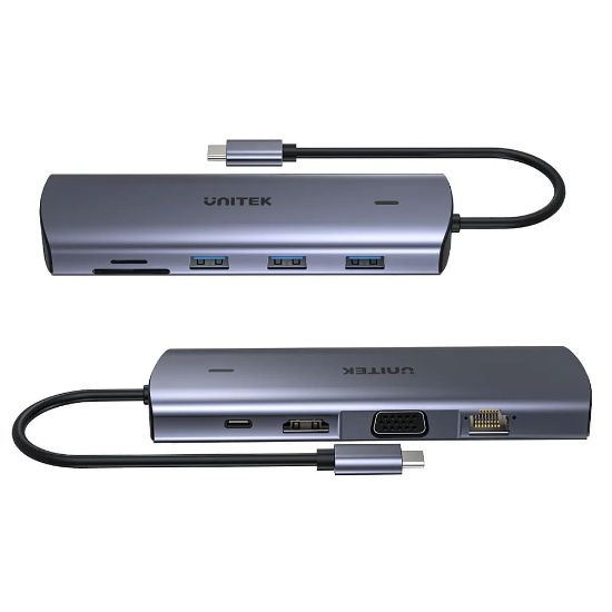UNITEK USB-C 9in1 UNIVERSAL DOCKING STATION (D1113A) resmi