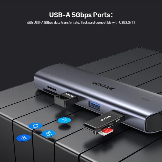 UNITEK USB-C 9in1 UNIVERSAL DOCKING STATION (D1113A) resmi