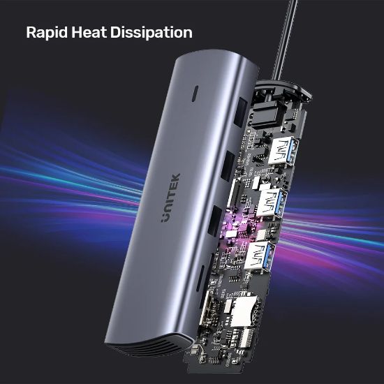 UNITEK USB-C 9in1 UNIVERSAL DOCKING STATION (D1113A) resmi