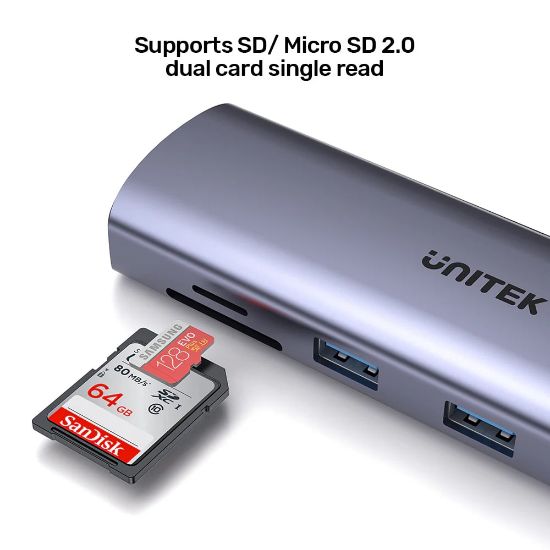 UNITEK USB-C 9in1 UNIVERSAL DOCKING STATION (D1113A) resmi