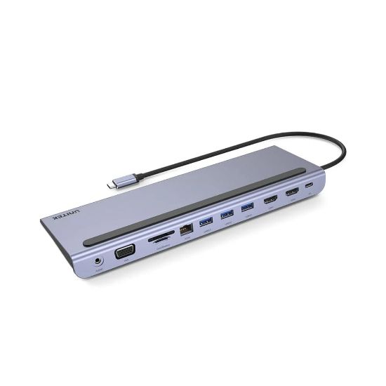 UNITEK USB-C 11in1 UNIVERSAL DOCKING STATION MST DESTEKLİ  (D1022B) resmi
