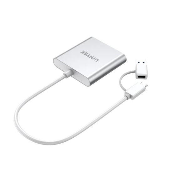 UNITEK USB-C/A TO HAFIZA KART OKUYUCU SD/CF/MICRO SD 5GBPS (Y-9313D) resmi