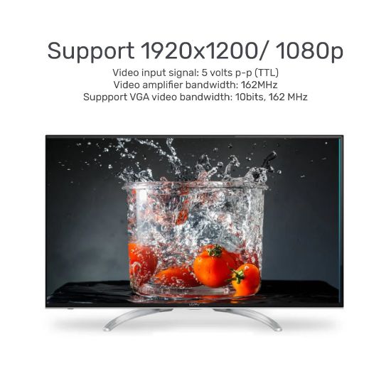 UNITEK HDMI TO VGA DÖNÜŞTÜRÜCÜ SES DESTEKLİ 1080P&60Hz (Y-6333) resmi