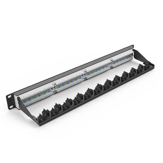 UNITEK CAT6 UTP 24 PORT RJ45 PATCH PANEL (T003A) resmi