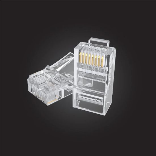 UNITEK CAT6 RJ45 MODULER KONEKTÖR 100'LÜ (Y-OT19TP) resmi