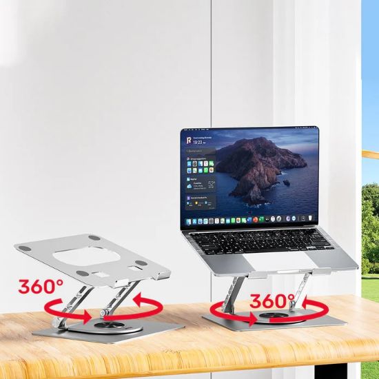 UNITEK 360 DERECE DÖNER METAL NOTEBOOK STANDI 10-16” (OT180SL01) resmi