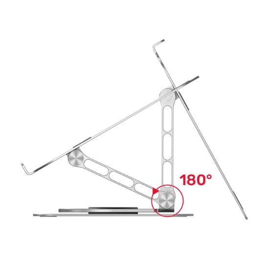 UNITEK 360 DERECE DÖNER METAL NOTEBOOK STANDI 10-16” (OT180SL01) resmi