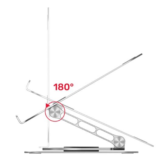 UNITEK 360 DERECE DÖNER METAL NOTEBOOK STANDI 10-16” (OT180SL01) resmi