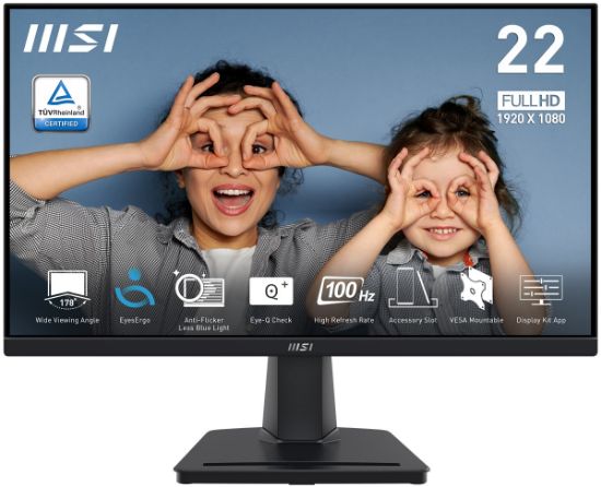 21.45 MSI PRO MP225V FHD FLAT VA 1MS 100HZ ADAPTIVE-SYNC resmi