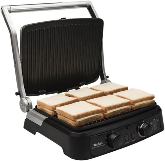 TEFAL GOURMET MINUTE ZAMAN AYARLI INOX 2000 W TOST resmi