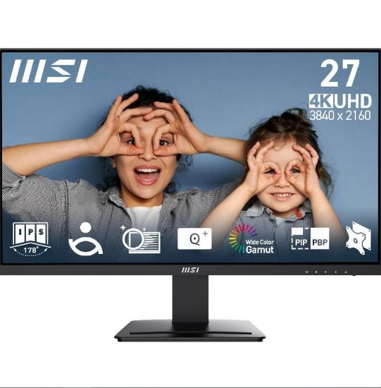 27 MSI PRO MP273U UHD FLAT IPS 4MS 60HZ ANTI-GLARE HDR resmi