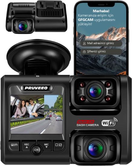 PRUVEEO D30 WI-FI 4K ARAC KAMERASI resmi