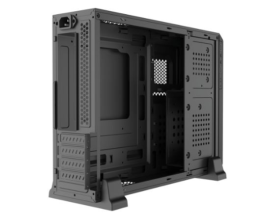 FRISBY FC-S6060B 300W SİYAH SLIM mATX KASA resmi